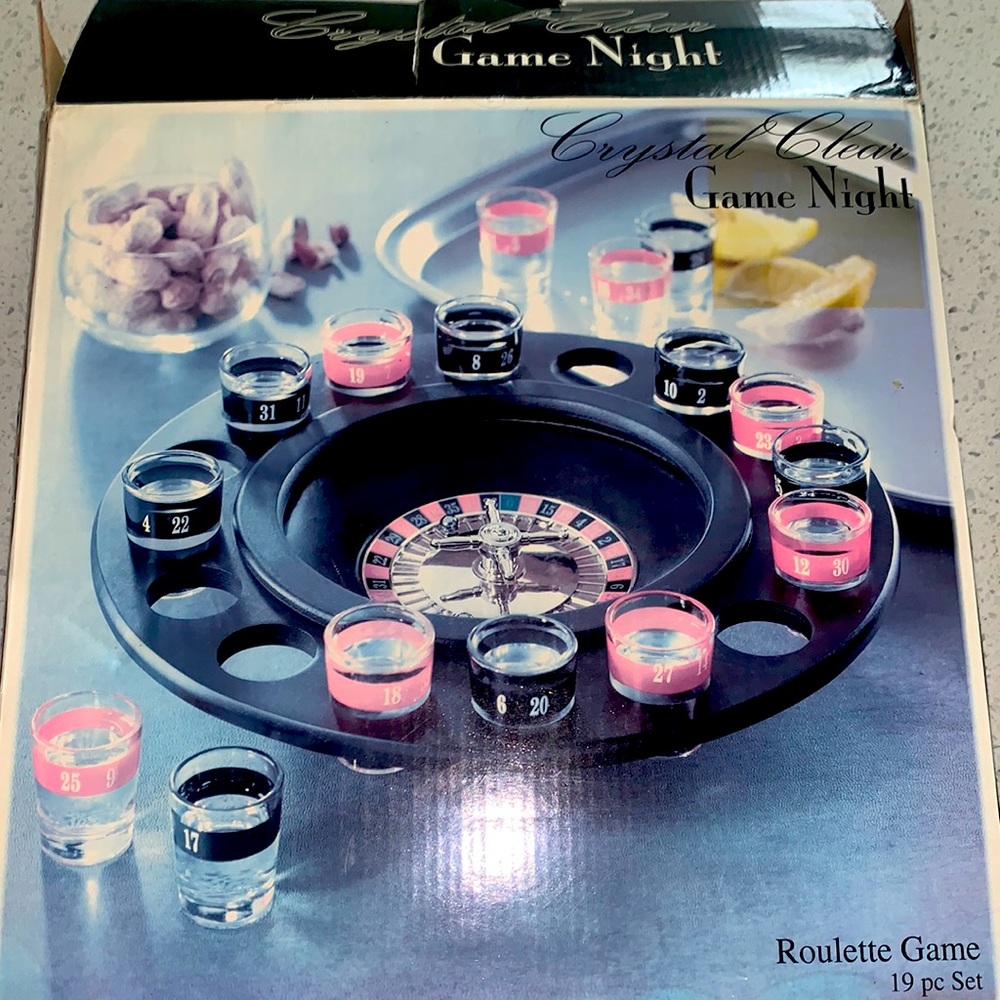 Roulette game; crystal clear game night